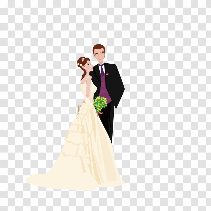 Marriage Wedding - Couple - Character Transparent PNG
