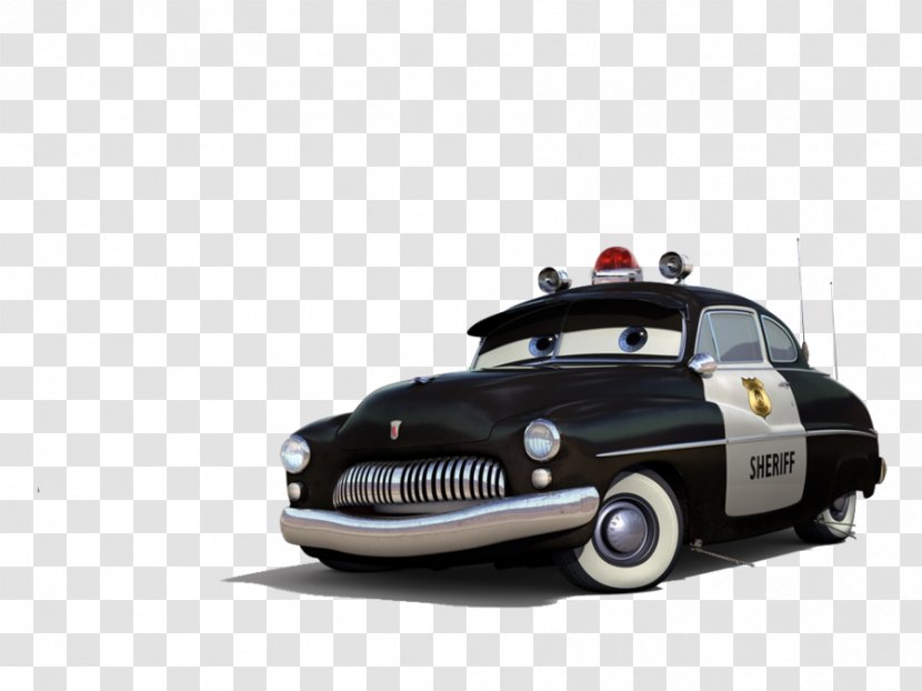 Cars Mater Lightning McQueen Doc Hudson Pixar - 3 - Sheriff Transparent PNG