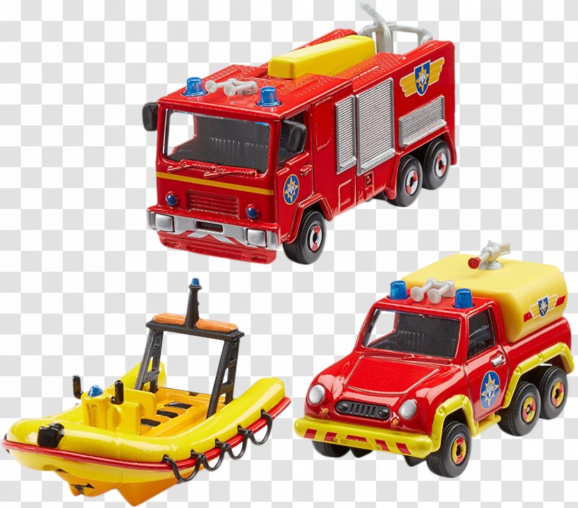 Firefighter Die-cast Toy Fire Engine Child - Play Vehicle - Fireman Transparent PNG