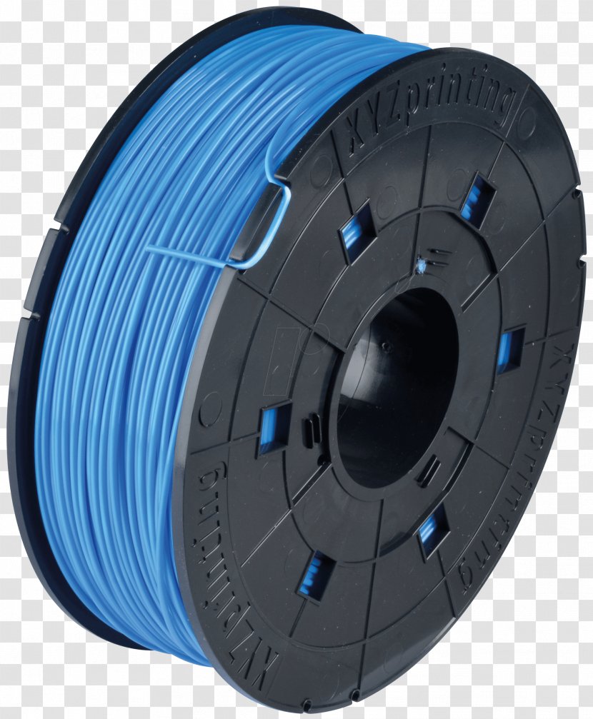 3D Printing Filament Acrylonitrile Butadiene Styrene Plastic XYZprinting Da Vinci ABS Blue - Bleacute Transparent PNG