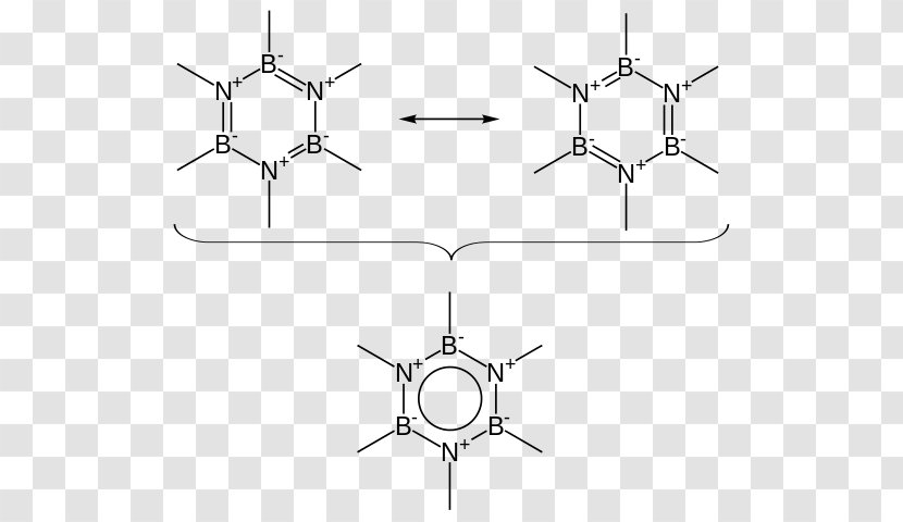Boron Nitride Hexagonal Crystal Family Structural Formula Wurtzite - Black And White Transparent PNG