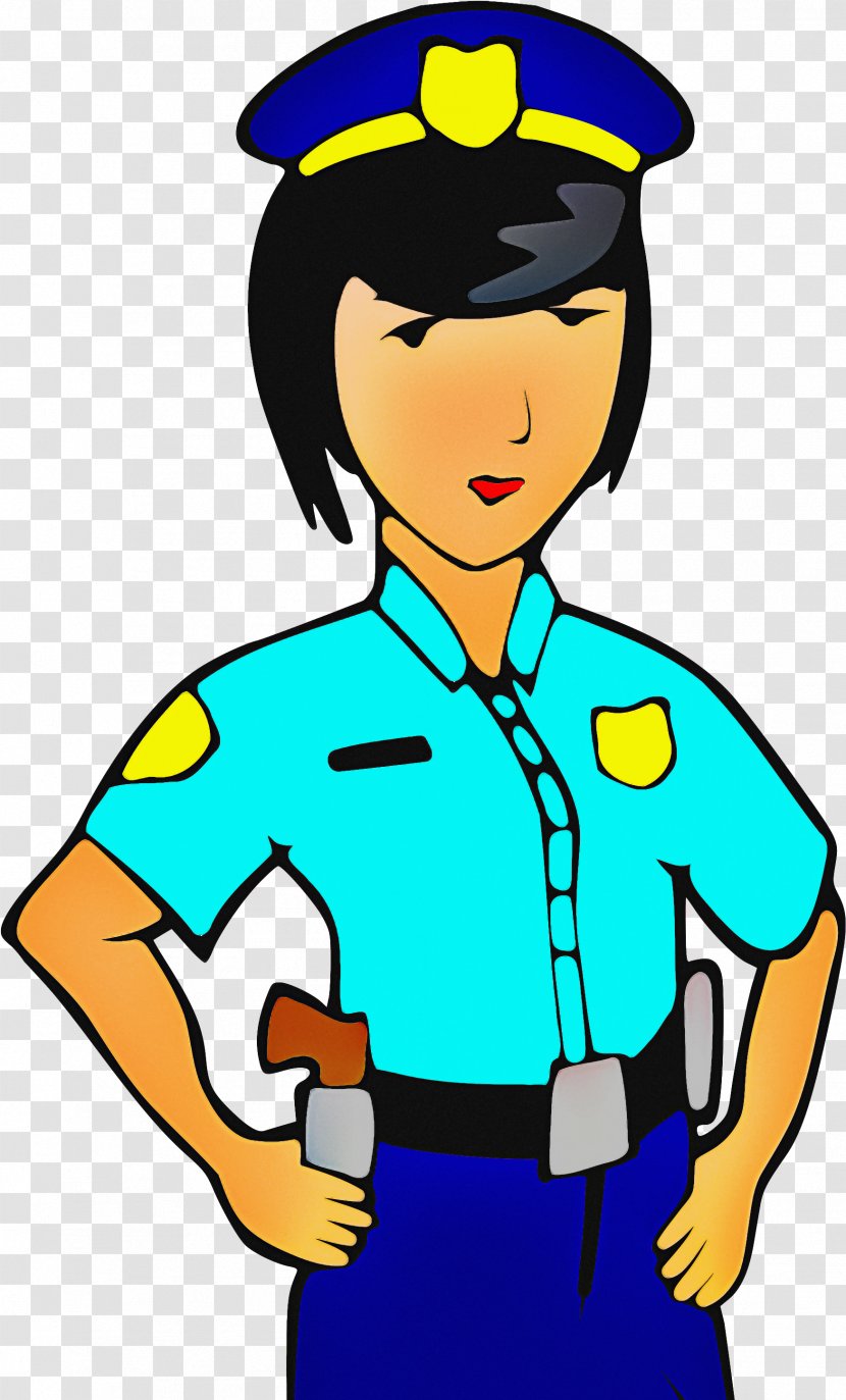 Police Cartoon - Uniform - Style Smile Transparent PNG