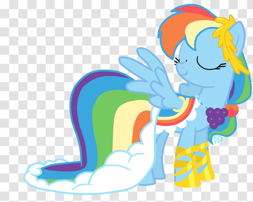 Rainbow Dash Pony Rarity Horse - Flower - Dbq Vector Transparent PNG