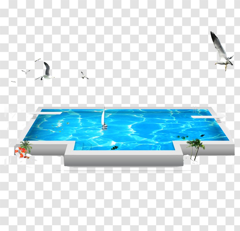 Swimming Pool Poster - Preview Transparent PNG