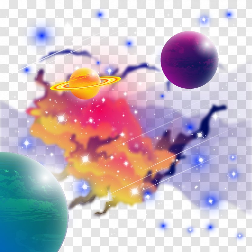 Universe - Sphere - Fantasy Planet Vector Material Transparent PNG
