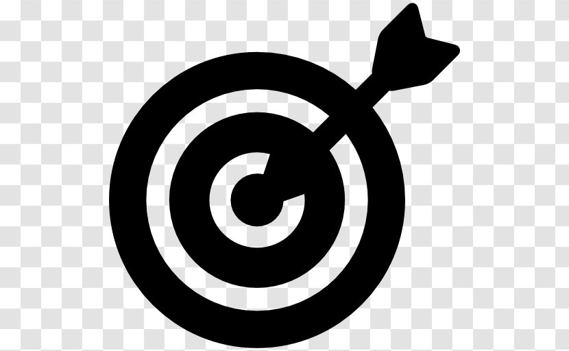 Black And White Logo Artwork - Bullseye - Icon Design Transparent PNG