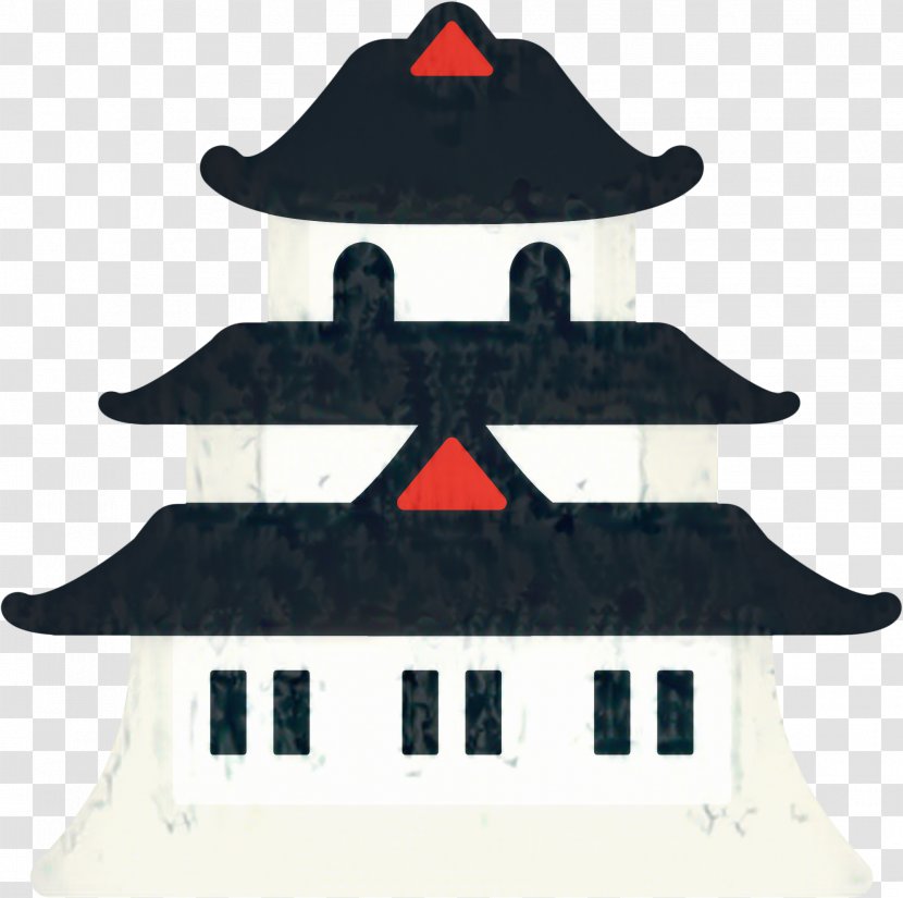 Emoji Sticker - Japanese Castle - Logo Pagoda Transparent PNG