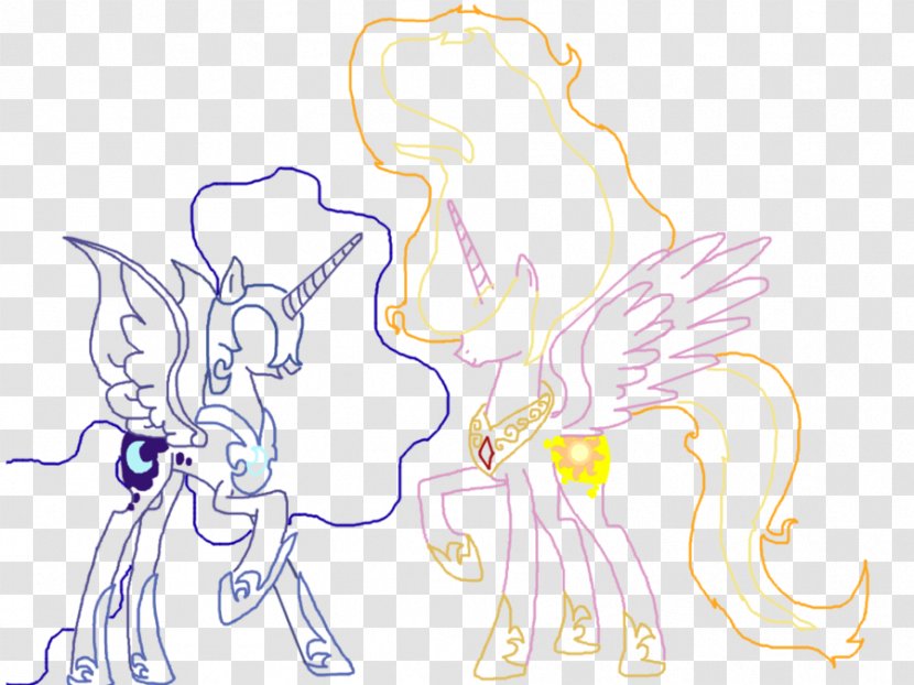 Pony Princess Luna Solar Flare Drawing - Watercolor Transparent PNG