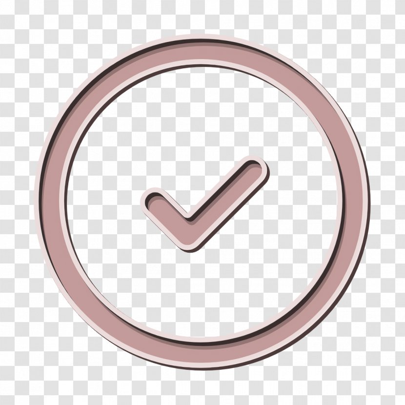 Check Icon Circle - Symbol Metal Transparent PNG