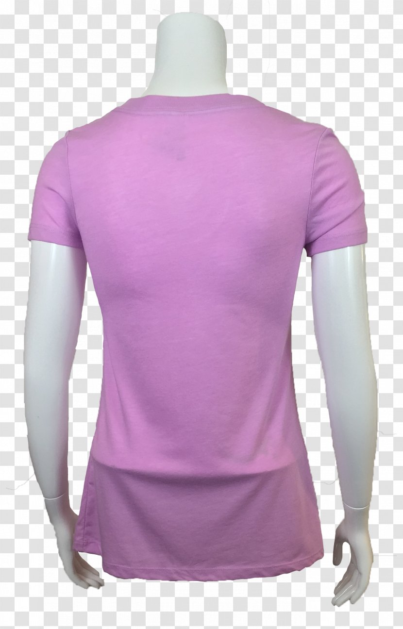 T-shirt Clothing Lilac Sleeve Violet - Shoulder Transparent PNG