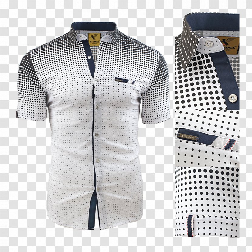 Dress Shirt Collar Sleeve Button Barnes & Noble - White Short Sleeves Transparent PNG