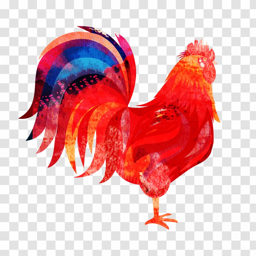 Chicken Chinese Zodiac New Year Poster Rooster - Happiness - Flower Cock Transparent PNG