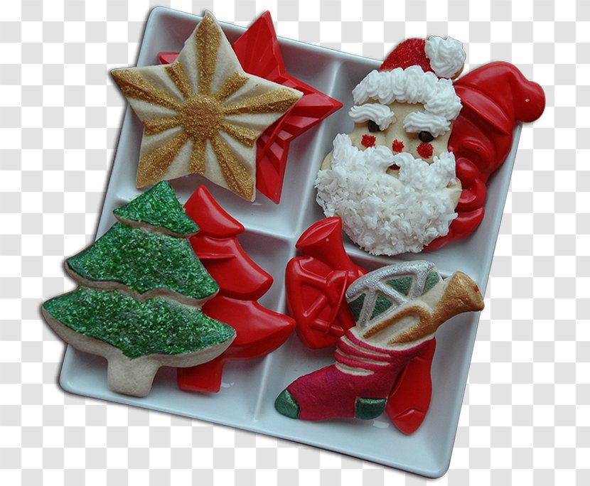 Santa Claus Cookie Cutter Christmas Ornament Mold - Candy Transparent PNG