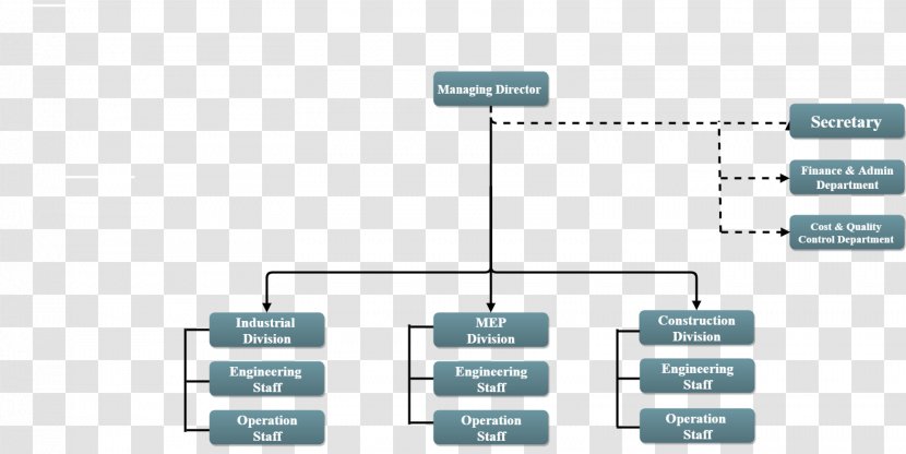 Organizational Chart Structure Quality Management - Project - Organization Transparent PNG