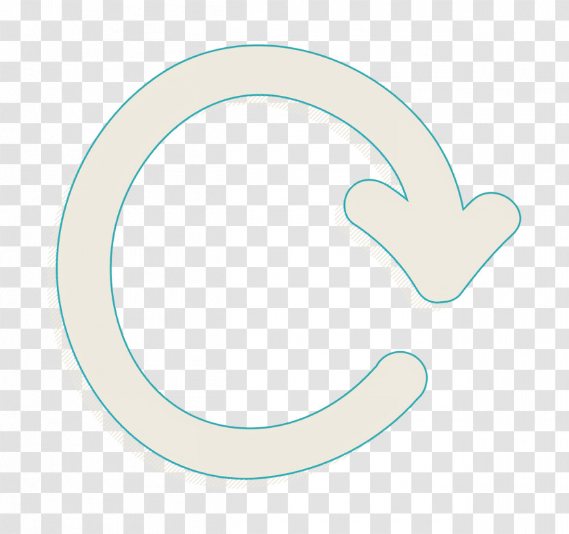 Repeat Hand Drawn Circular Arrow Symbol Icon Hand Drawn Icon Irregular Icon Transparent PNG