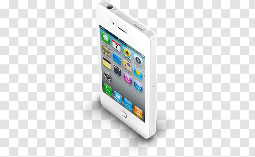 Portable Communications Device Smartphone Mobile Phone Accessories Electronic - IPhone 4 White Transparent PNG
