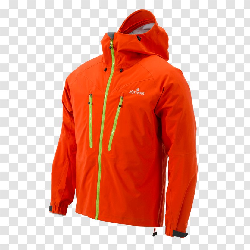 Hoodie Jacket Outerwear Sleeve - Orange - Snagging Transparent PNG