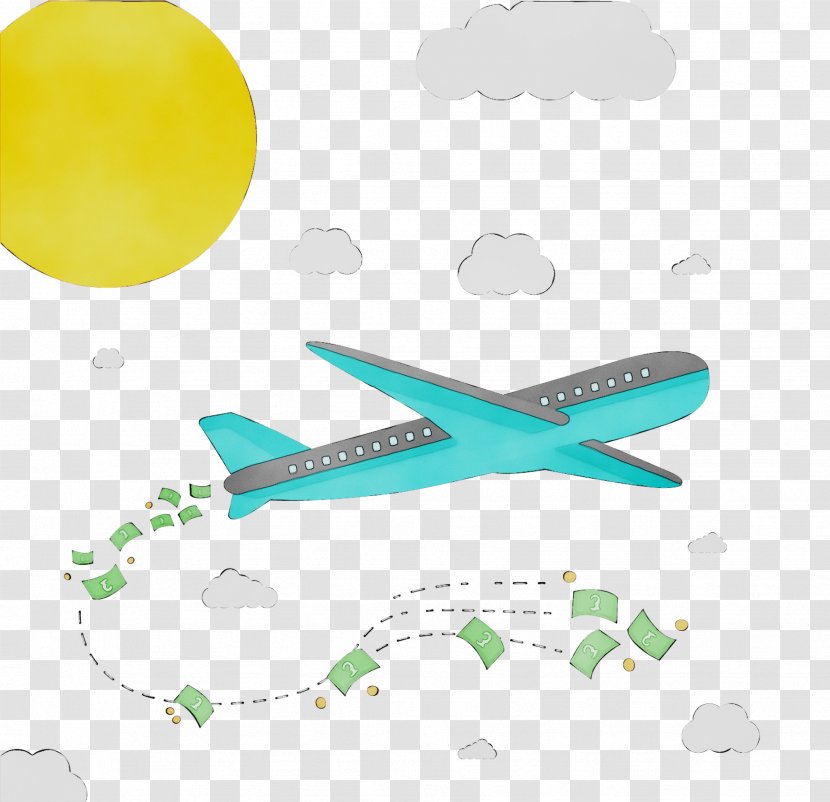 Airplane Product Aerospace Engineering Green - Vehicle Transparent PNG