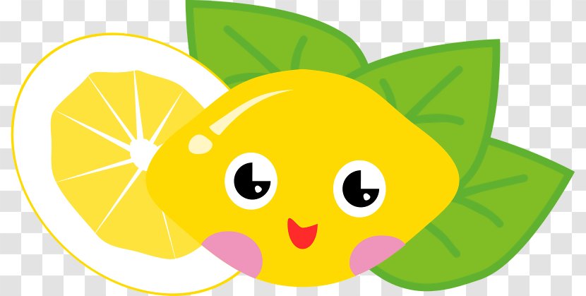 Sour Lemon Cartoon Fruit Clip Art - Smiley - Lovely Transparent PNG