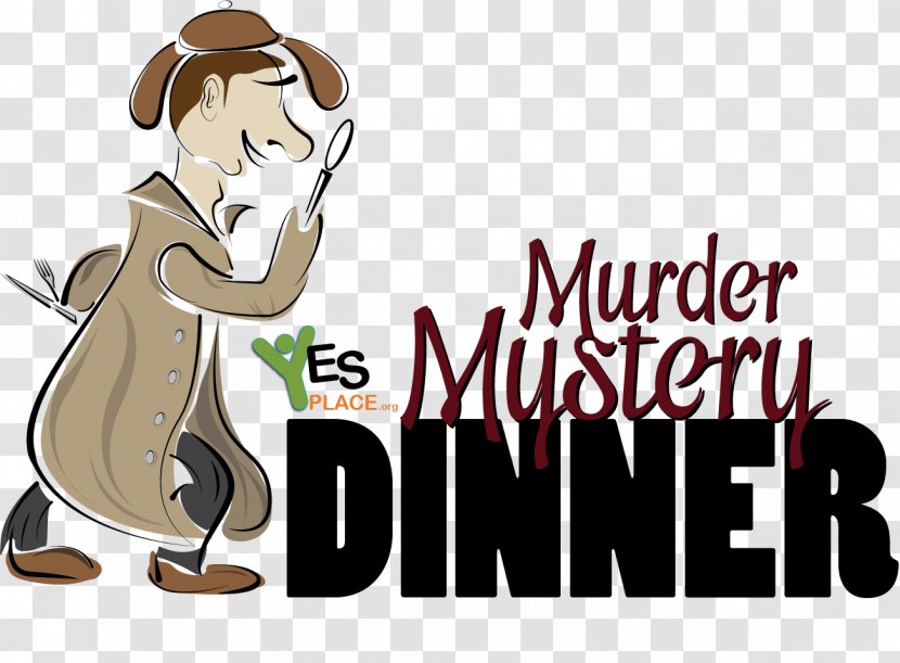 Mystery Dinner Logo Illustration Carnivores Human Behavior - Cartoon - Mammal Transparent PNG