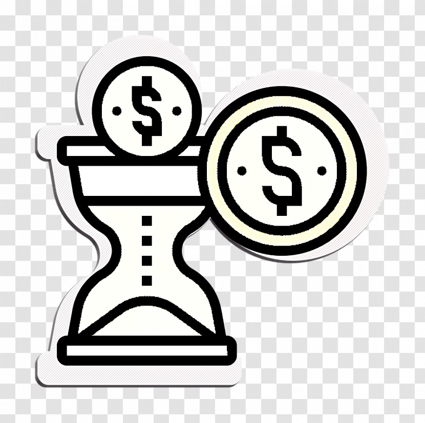 Saving And Investment Icon Hourglass Icon Time Is Money Icon Transparent PNG