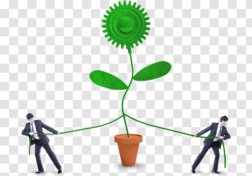 Cartoon Download - Energy - Pot And Business People Transparent PNG