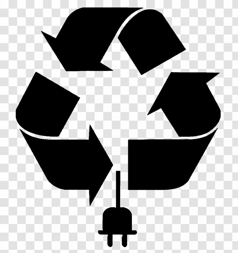 Recycling Symbol Reuse Paper Waste - Blackandwhite Transparent PNG