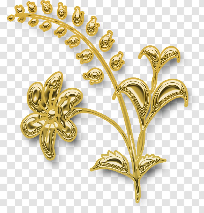 Gold Fundal Body Piercing Jewellery - Metal Transparent PNG