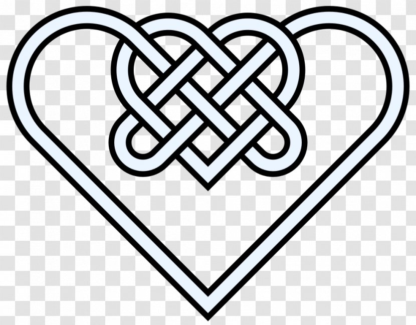 Celtic Knot Celts Heart Clip Art - Area - Double Images Transparent PNG