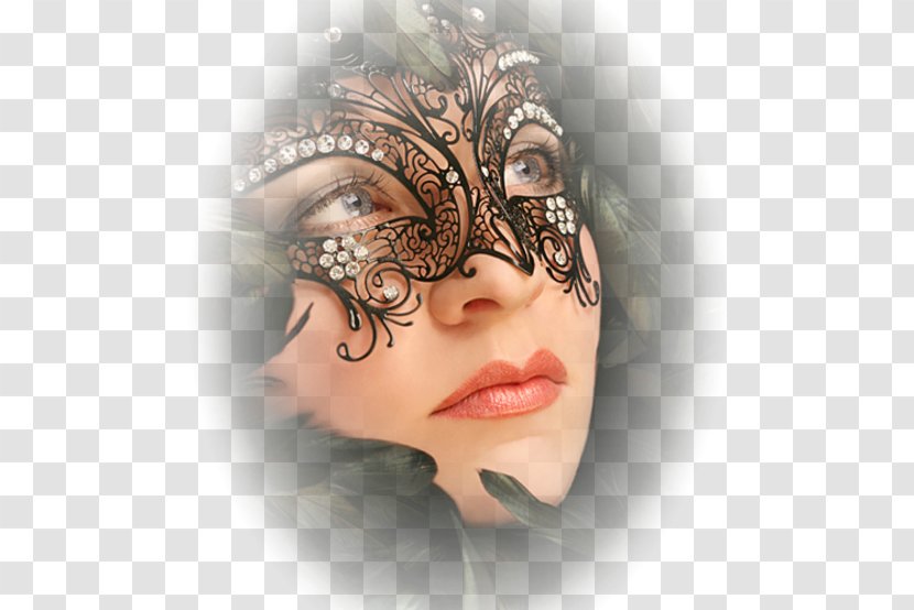 Venice Carnival Mask Masquerade Ball Costume - Eyelash Transparent PNG