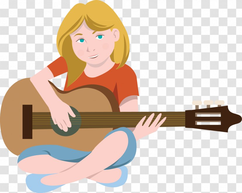 Guitarist Drawing Clip Art - Flower - Guitar Transparent PNG