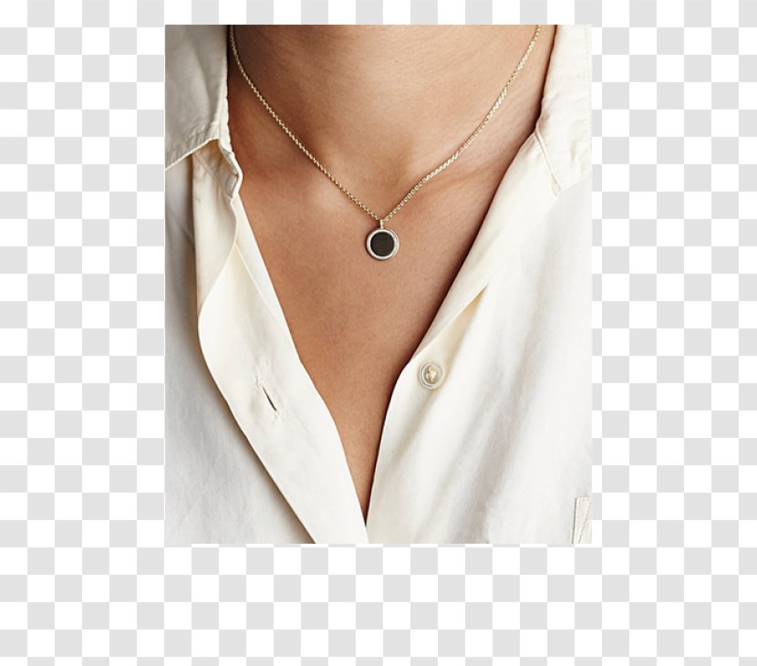 Necklace Beige Onyx - Collar Transparent PNG