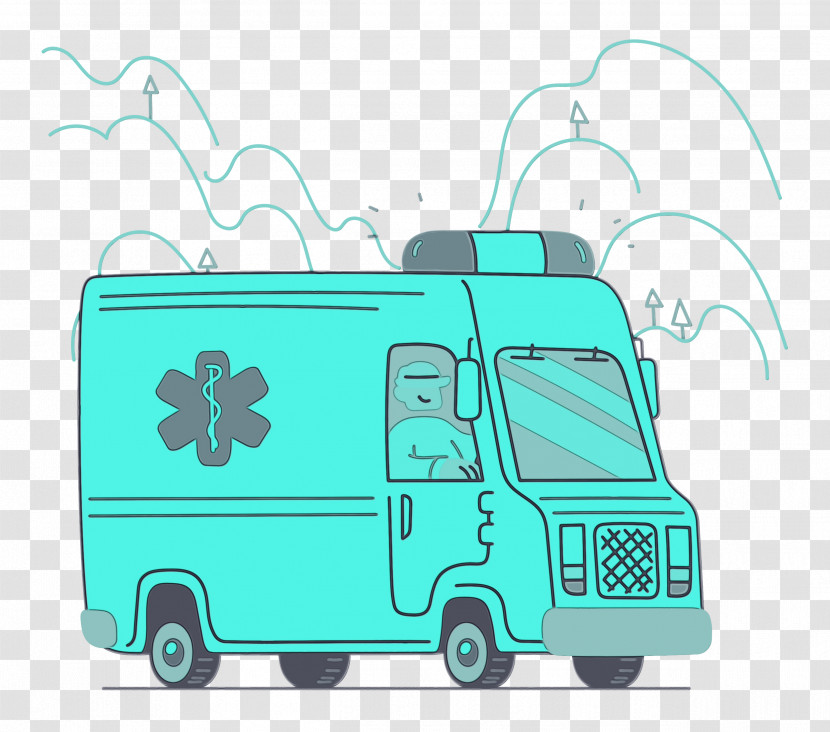 Compact Car Car Transport Cartoon Green Transparent PNG