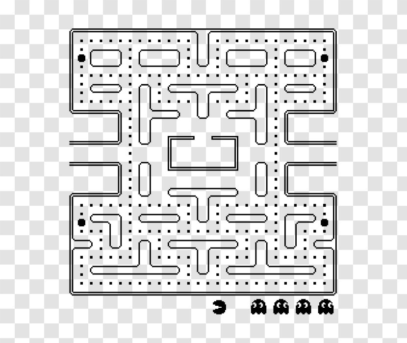 Pac-Man Party Maze Video Game Coloring Book - Pac Man Transparent PNG