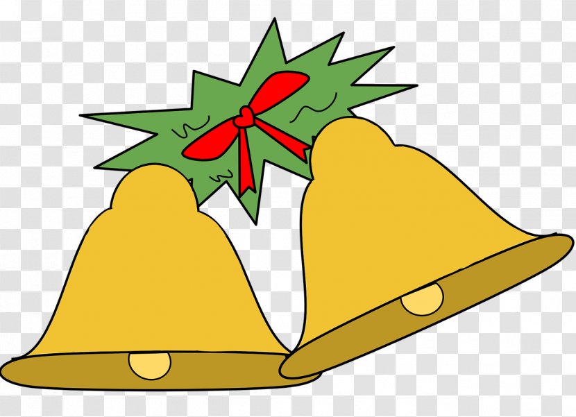 Santa Claus Jingle Bells Christmas Clip Art - Yellow - Bell Transparent PNG