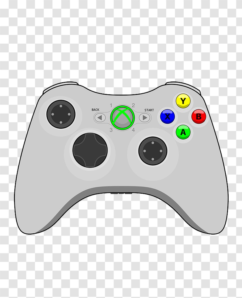 Xbox One Controller 360 Black Clip Art - Playstation Portable Accessory - Games Transparent PNG