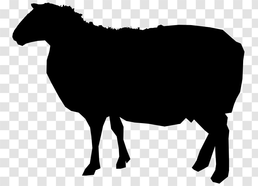 Sheep Cattle Goat Silhouette - Like Mammal Transparent PNG