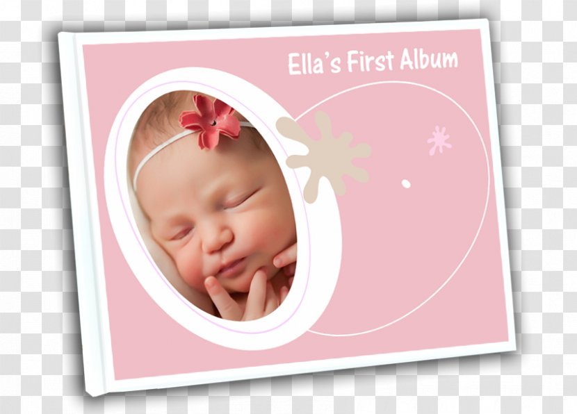 Infant Picture Frames Text Greeting & Note Cards Pink M - Ear - Baby Book Transparent PNG