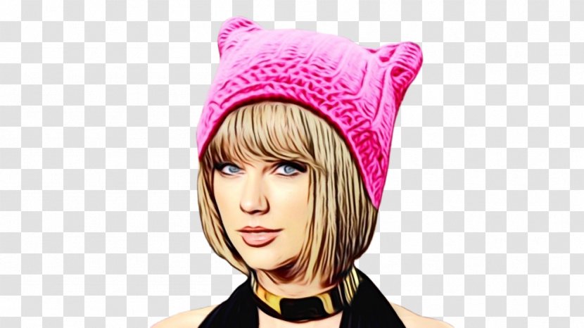 Taylor Swift Beanie Knit Cap Bonnet Hat - Woman - Headgear Transparent PNG