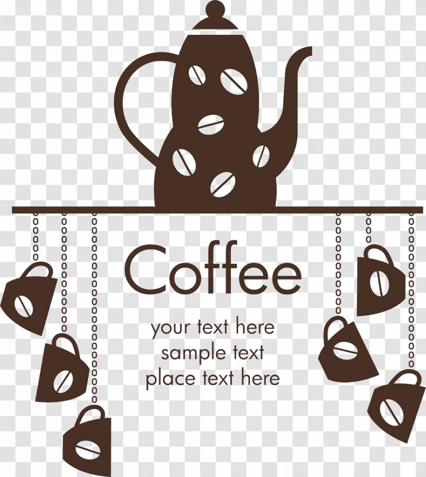 Coffee Wall Decal Sticker Cafe - Logo - Elements Transparent PNG