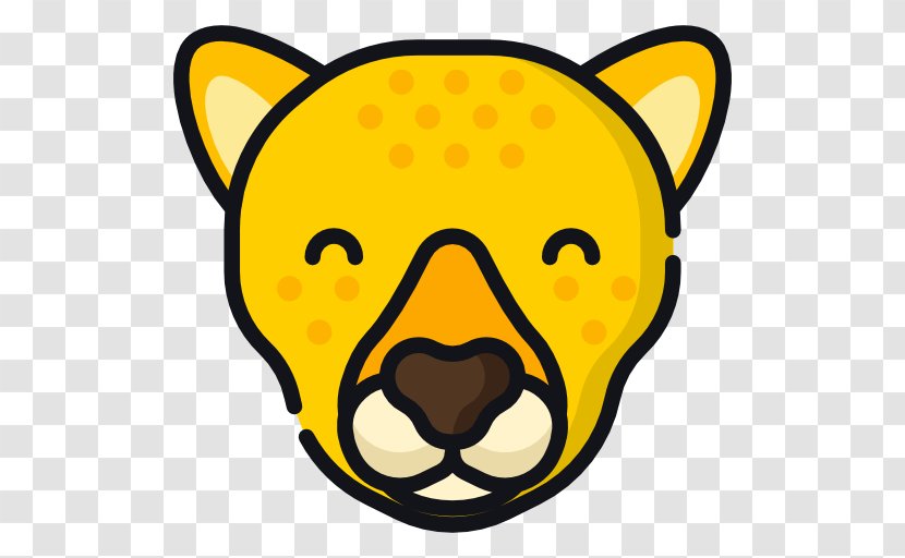 Cheetah - Emoticon - Head Transparent PNG