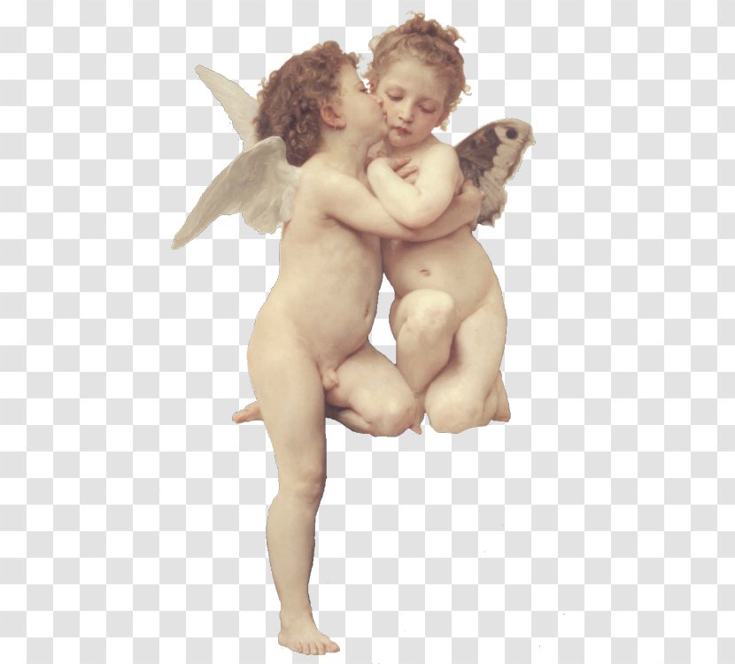 L'Amour Et Psyché, Enfants Cupid And Psyche William Bouguereau, 1825-1905 Painting Academic Art - Bouguereau 18251905 Transparent PNG
