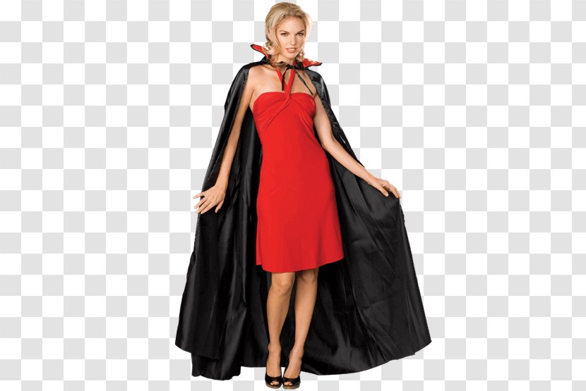 Halloween Costume Cloak Cape - Velvet - Satin Rouge Transparent PNG