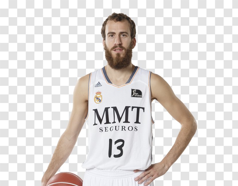 Sergio Llull Basketball Player Real Madrid Baloncesto Jersey - Muscle Transparent PNG
