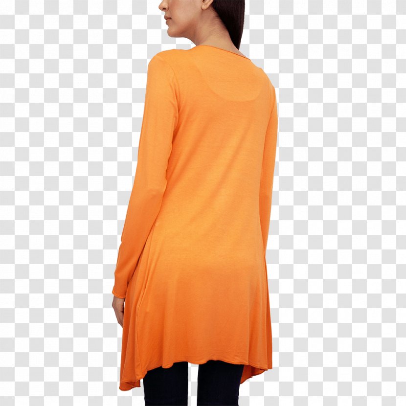 Shoulder Sleeve Dress - Peach - Women Coat Transparent PNG