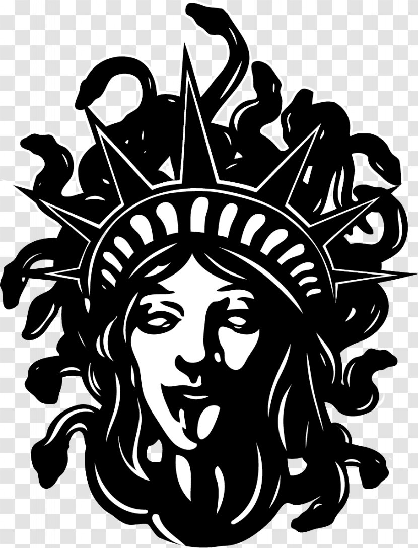 Statue Of Liberty Medusa Visual Arts Graphic Design - Art Transparent PNG
