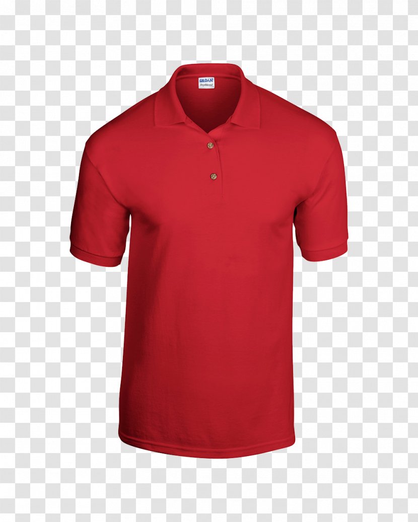 T-shirt Polo Shirt Piqué Dress - Red Transparent PNG