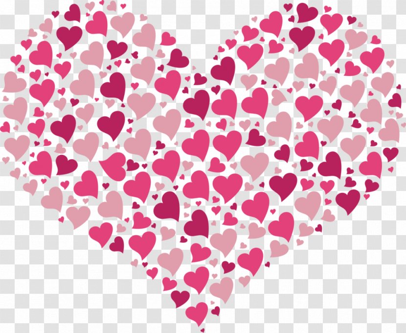 Heart Valentine's Day Desktop Wallpaper Clip Art - Cartoon - Hearts Transparent PNG