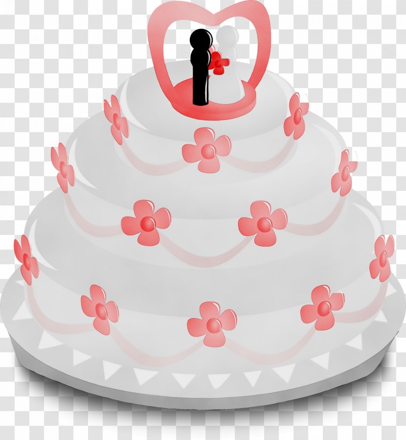 Pink Birthday Cake - Paint - Cuisine Stand Transparent PNG