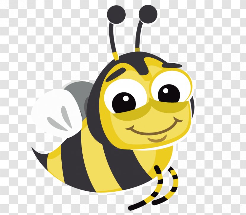 Insect Cartoon Illustration - Yellow - Cute Bee Transparent PNG